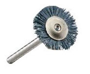 3/4 Inch (in) Brush Diameter and 500 Grit Miniature Wheel Brush