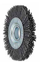 4 Inch (in) Brush Diameter, 120 Grit, and 0.040 Inch (in) Filament Diameter Metal Hub Brush with Silicon Carbide Filament