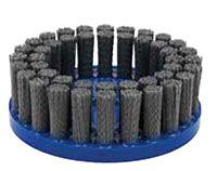 6 Inch (in) Brush Diameter and 80 Grit Tufted Pattern Silicon Carbide Abrasive Nylon Disc Brush