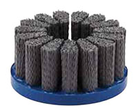 4 Inch (in) Brush Diameter and 80 Grit Silicon Carbide Abrasive Nylon Disc Brush