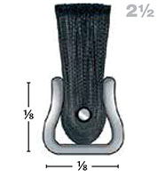 3/4 Inch (in) Overall Trim, 36 Inch (in) Overall Length, and 0.006 Inch (in) Filament Diameter Nylon Fill/Galvanized Backing Strip Brush (MB250036) - 2