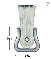 1 Inch (in) Overall Trim, 36 Inch (in) Overall Length, and 0.035 Inch (in) Filament Diameter PFA Fill/Galvanized Backing Strip Brush (MB710036) - 2