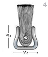 1 Inch (in) Overall Trim, 36 Inch (in) Overall Length, and 0.004 Inch (in) Filament Diameter Stainless Steel Fill/Stainless Steel Backing Strip Brush (MB404036) - 2