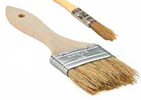 1-5/8 Inch (in) Trim Length, 2 Inch (in) Size, and 7-1/2 Inch (in) Overall Length White Bristle Chip Brush