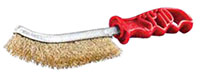 SPID® 1 Inch (in) Trim Length and 9-5/8 Inch (in) Overall Length Brass Coated Steel Paint and Parts Cleaning Brush