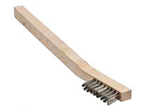 7-3/4 x 7/16 Inch (in) Block Size and 3 x 8 Number of Rows Stainless Steel Applicator Brush