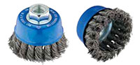 2-3/4 Inch (in) Diameter and 0.014 Inch (in) Wire Size Carbon Steel Twisted Knot Cup Brush (70600)