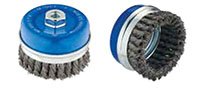 4 Inch (in) Diameter and 0.020 Inch (in) Wire Size Carbon Steel Twisted Knot Cup Brush (70610)