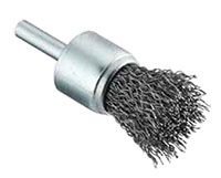 1 Inch (in) Diameter and 0.014 Inch (in) Filament Diameter Carbon Steel Wire End Brush (11330)