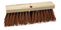 16 Inch (in) Width, 6-1/4 Inch (in) Trim Length, and Wood Block Type Street Broom (90400)