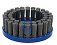 6 Inch (in) Brush Diameter and 80 Grit Tufted Pattern Silicon Carbide Abrasive Nylon Disc Brush