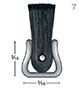 1 Inch (in) Overall Trim, 36 Inch (in) Overall Length, and 0.010 Inch (in) Filament Diameter Nylon Fill/Stainless Steel Backing Strip Brush (MB702036) - 2