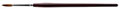 21/32 Inch (in) Trim Length and 7-1/2 Inch (in) Overall Length Red Sable Marking Artist Brush