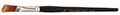 7/16 Inch (in) Trim Length and 7-5/8 Inch (in) Overall Length Gold Nylon Flat Artist Brush