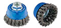 2-3/4 Inch (in) Diameter and 0.014 Inch (in) Wire Size Carbon Steel Twisted Knot Cup Brush (70600)