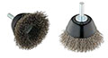 2 Inch (in) Diameter and 0.014 Inch (in) Wire Size Stainless Steel Stem Mount Cup Brush (70752)